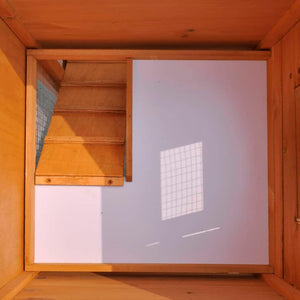 Gabbia da esterno grande 142 x 50 x 101 cm in legno marrone 02_0000602