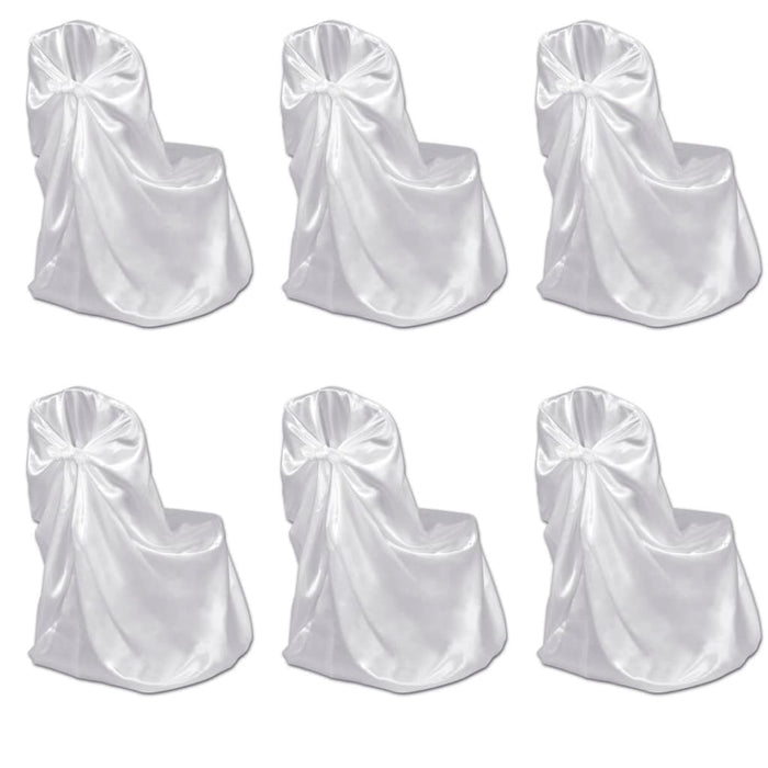 Coprisedia Bianca per Feste di nozze 6 pezzi cod mxl 41012