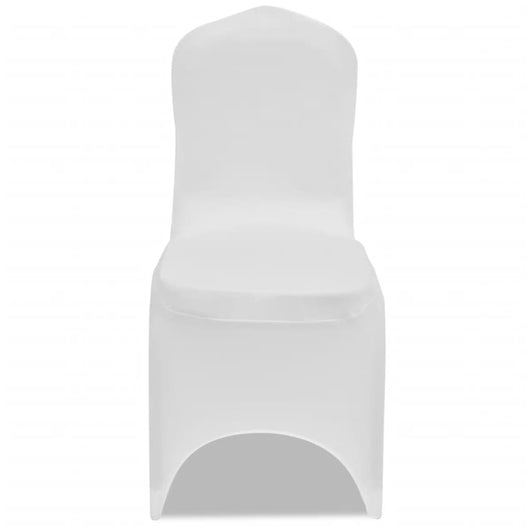 Coprisedia in Tessuto Elasticizzato Bianco Set 6 pz 241197