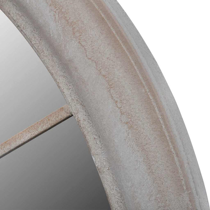 Specchio da Giardino-Specchio Decorativo-Specchio Esterno Rustico con Arcata 69x89cm Interni Esterni