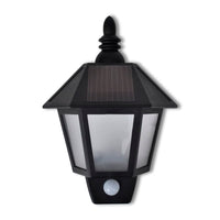 Lampada da parete da giardino solare con sensore di movimento 2 pezzi cod mxl 77771