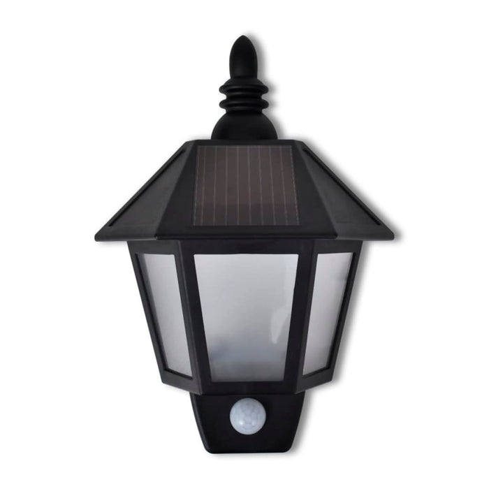 Lampada da parete da giardino solare con sensore di movimento 2 pezzi cod mxl 77771