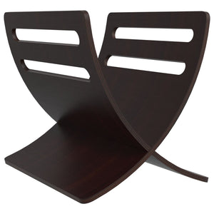 Portariviste da Pavimento in Legno Marrone 241218