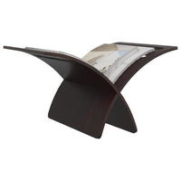 Portariviste da Pavimento in Legno Marrone 241218