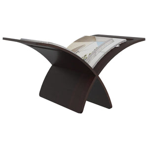 Portariviste da Pavimento in Legno Marrone 241218