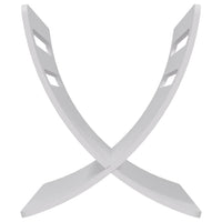 Portariviste da Pavimento in Legno Bianco 241219