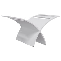 Portariviste da Pavimento in Legno Bianco 241219