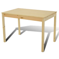 Tavolo con 4 sedie in Legno Naturale cod mxl 12802