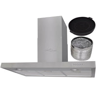 Cappa da cucina piatta ultra silenziosa 900 mm in acciaio inox 02_0005873
