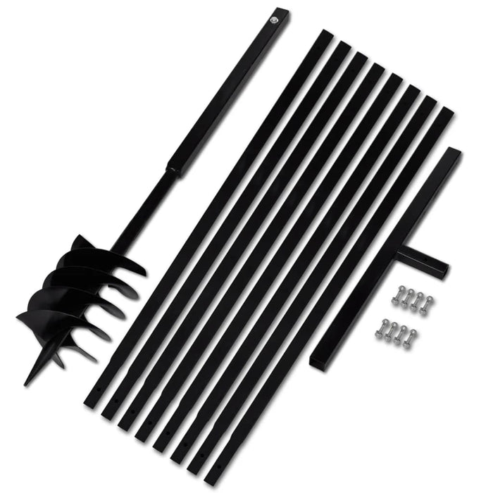 Trapano da terra con manico 180 mm con Tubo di prolunga Acciaio 9 mcod mxl 119213