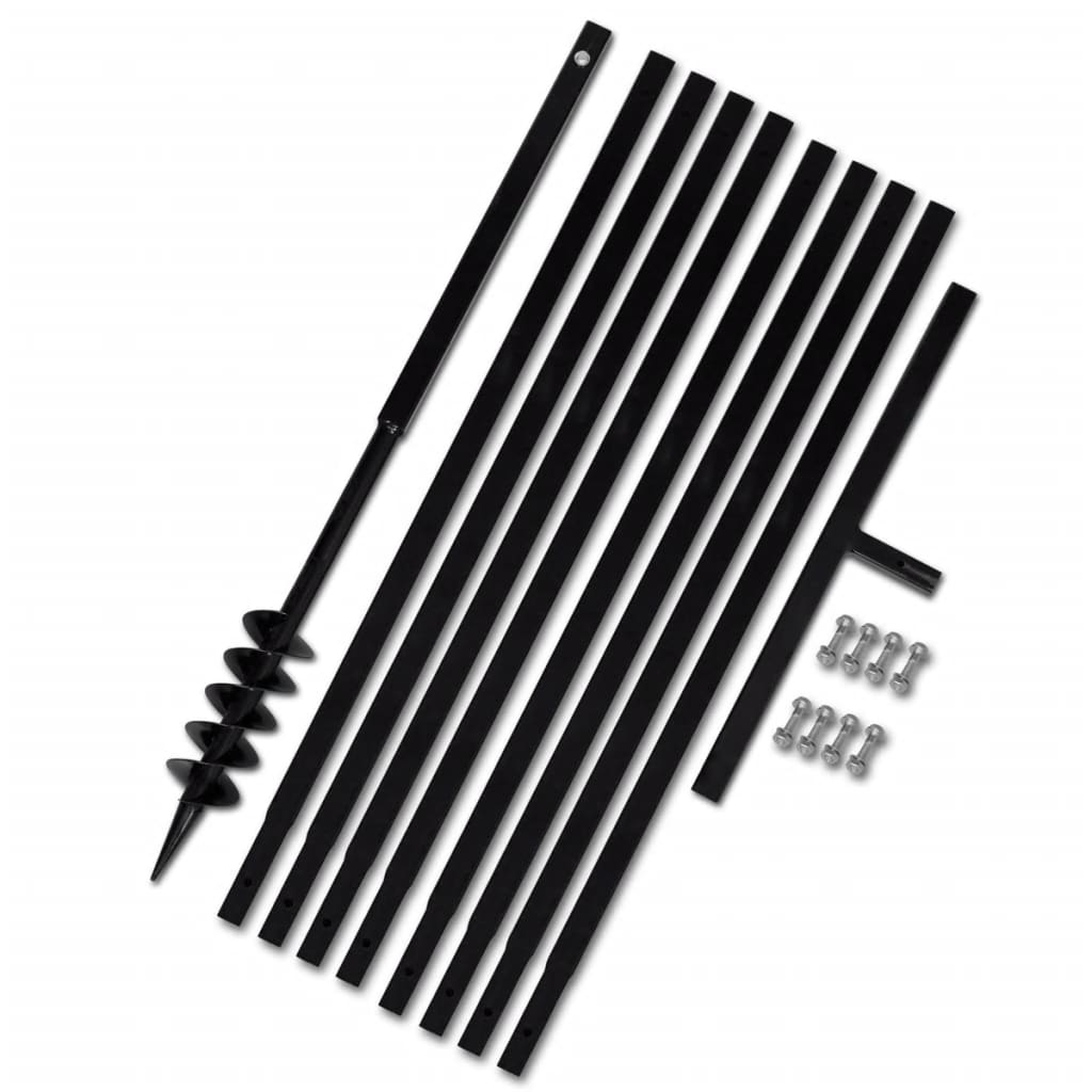 Trapano da terra con manico 80 mm con Tubo di prolunga Acciaio 9 mcod mxl 95276