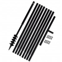 Trapano da terra con manico 80 mm con Tubo di prolunga Acciaio 9 mcod mxl 95276