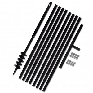 Trapano da terra con manico 80 mm con Tubo di prolunga Acciaio 9 mcod mxl 95276