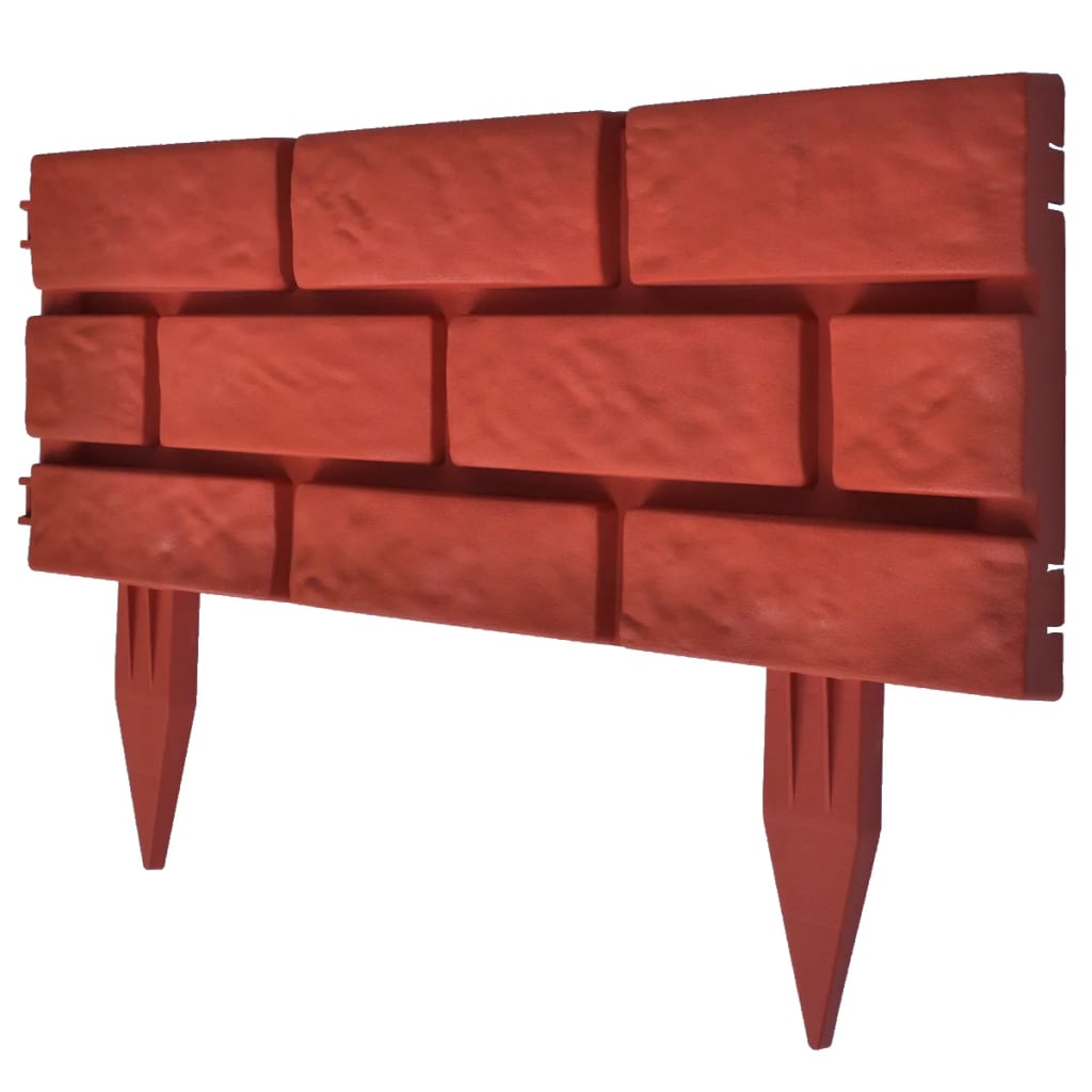 Divisorio per Prato con Design a Mattoni 11 pz 141257