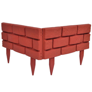 Divisorio per Prato con Design a Mattoni 11 pz 141257