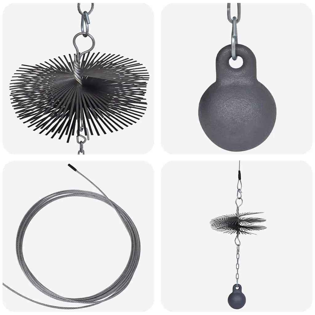 Spazzola Rotonda per Canna Fumaria Diam 25 cm 141273