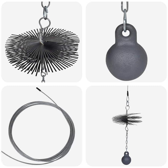 Spazzola Rotonda per Canna Fumaria Diam 25 cm 141273