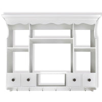 Pensile da Cucina in Legno Bianco 241372