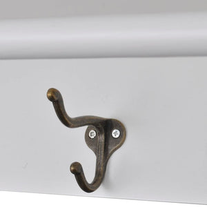 Pensile da Cucina-Mobile Cucina da Parete in Legno con Anta in Vetro