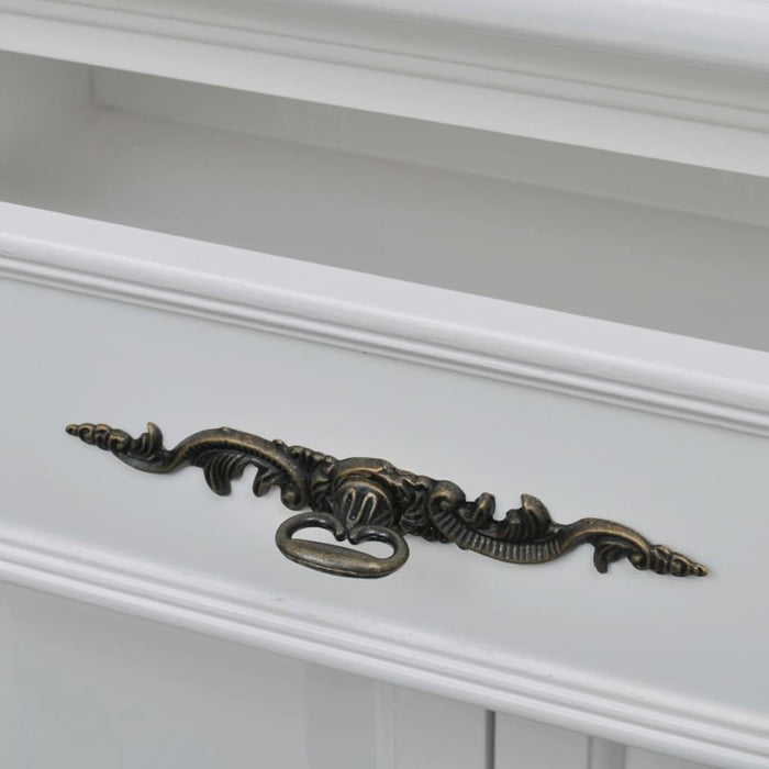 Armadietto in Legno con 2 Ante e 1 Cassetto Bianco 241375