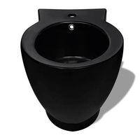 Set Toilette e Bidè in Ceramica Nero 270567