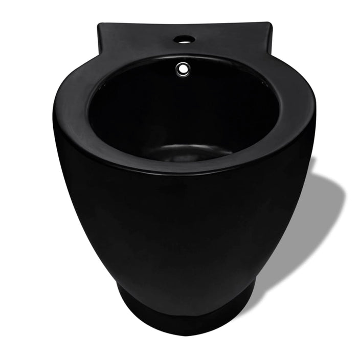 Set Toilette e Bidè in Ceramica Nero 270567