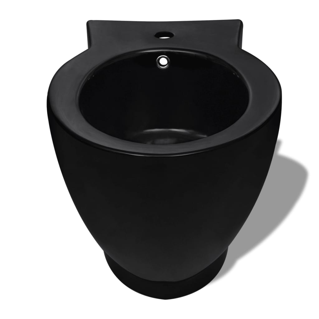 Set Toilette e Bidè in Ceramica Nero 270567