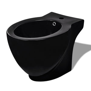 Set Toilette e Bidè in Ceramica Nero 270567
