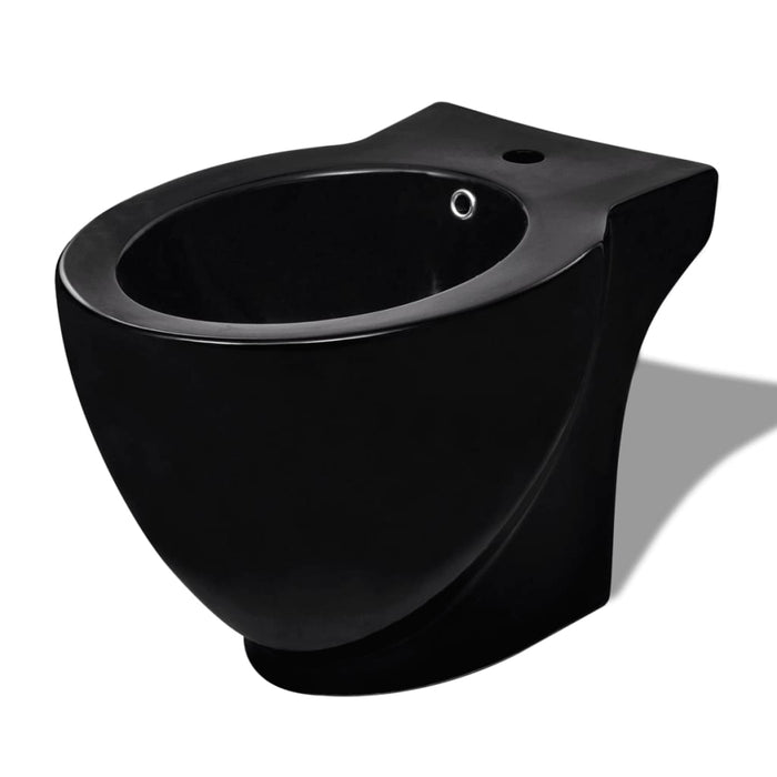 Set Toilette e Bidè in Ceramica Nero 270567