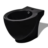 Set Toilette e Bidè in Ceramica Nero 270567