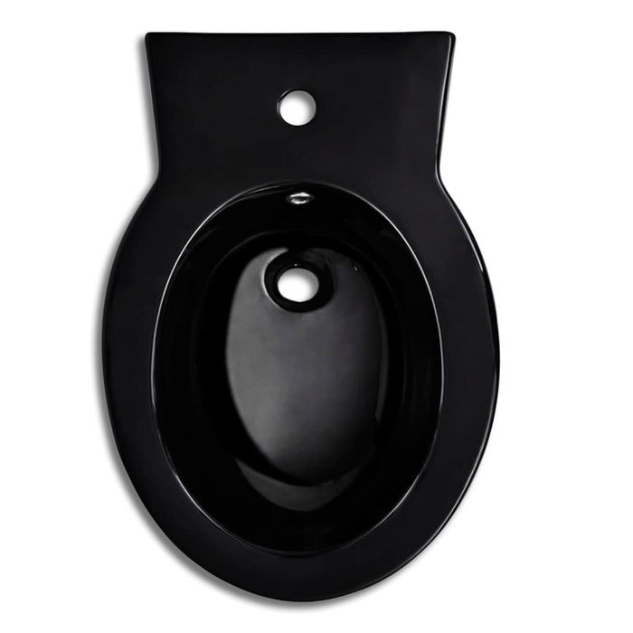 Set Toilette e Bidè in Ceramica Nero 270567