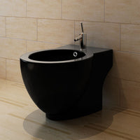 Set Toilette e BidÃ¨ in Ceramica Nero cod mxl 51206