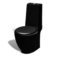 Set Toilette e Bidè in Ceramica Nero 270567