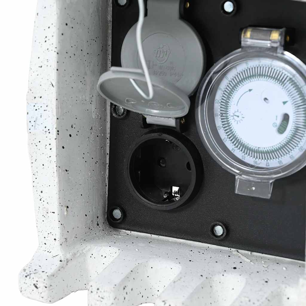 Presa Elettrica da Giardino in Pietra Falsa con Timer 41230