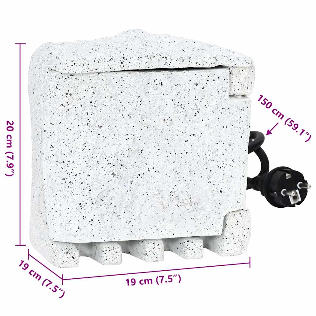 Presa Elettrica da Giardino in Pietra Falsa con Timer 41230