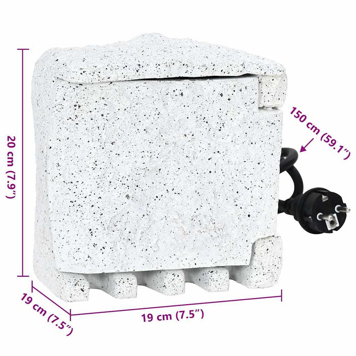 Presa Elettrica da Giardino in Pietra Falsa con Timer 41230