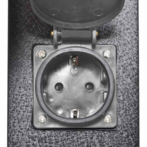 Presa Elettrica da Giardino con Pilastro Nero 41233