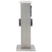 Presa Elettrica da Giardino a Pilastro Acciaio Inox con Timer 41237