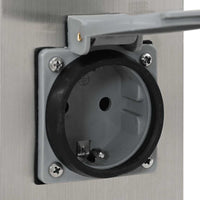 Presa Elettrica da Giardino a Pilastro Acciaio Inox con Timer 41237
