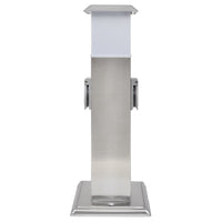 Presa Elettrica da Giardino a Pilastro Acciaio Inossidabile con Luce 41238