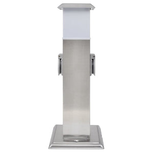 Presa Elettrica da Giardino a Pilastro Acciaio Inossidabile con Luce 41238