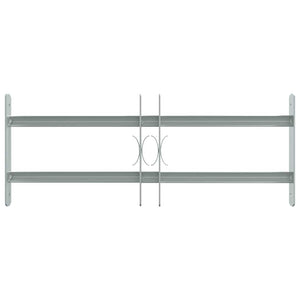 Grate per Finestre Regolabili 2 Barre Trasversali 500-650 mm 141379