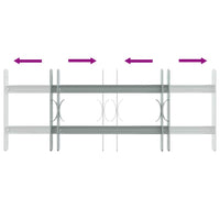 Grate per Finestre Regolabili 2 Barre Trasversali 500-650 mm 141379