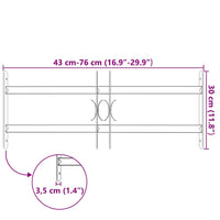 Grate per Finestre Regolabili 2 Barre Trasversali 500-650 mm 141379