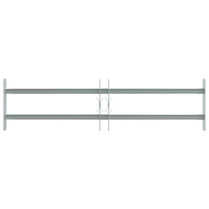 Grate per Finestre Regolabili 2 Barre Trasversali 700-1050 mm 141380