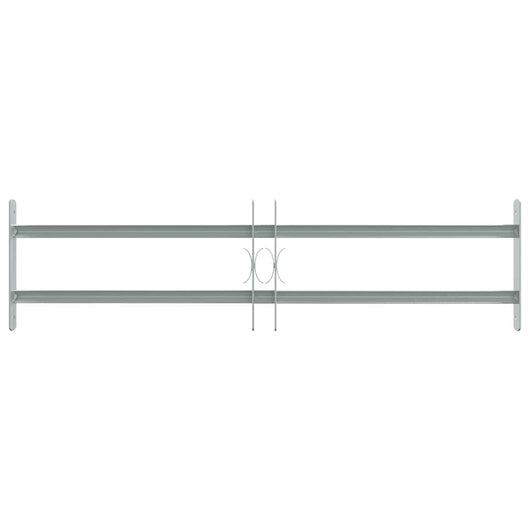 Grate per Finestre Regolabili 2 Barre Trasversali 700-1050 mm 141380