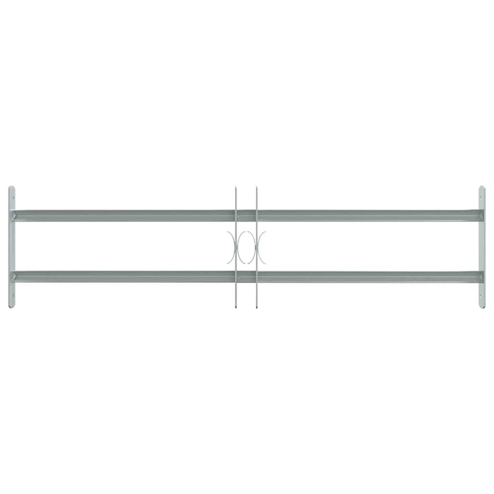 Grate per Finestre Regolabili 2 Barre Trasversali 700-1050 mm 141380
