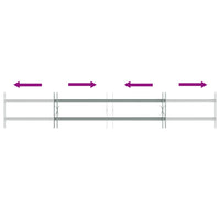 Grate per Finestre Regolabili 2 Barre Trasversali 1000-1500 mm 141381