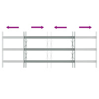 Grate per Finestre Regolabili 3 Barre Trasversali 700-1050 mm 141383