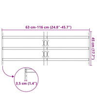 Grate per Finestre Regolabili 3 Barre Trasversali 700-1050 mm 141383